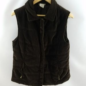 Tweeds Girls Brown Winter Vest Sz Large